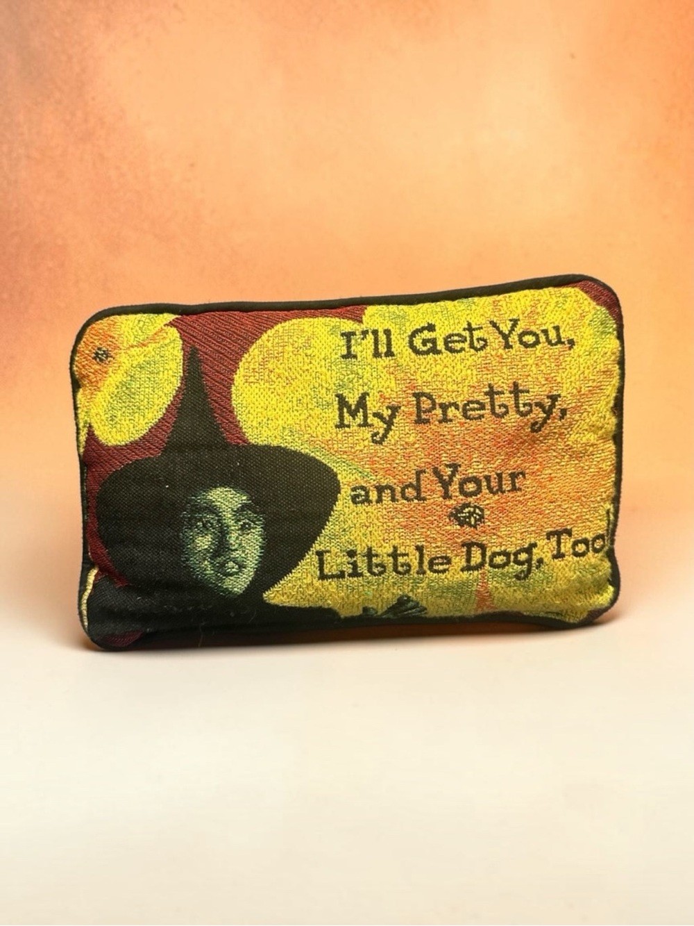 Wizard of Oz Pillow - I'll Get You My Pretty And Your Little Dog Too